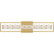 Quoizel Dazzle LED 33.25 inch Soft Gold Bath Light Wall Light, Large PCDZ8533SGD - Open Box