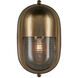 Maritime 1 Light 8.5 inch Antique Brass Outdoor Wall Sconce