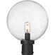 Laurent 1 Light 15.75 inch Black Outdoor Post Mount Fixture
