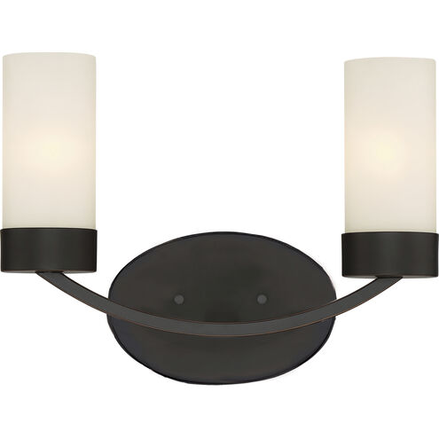 Denver 2 Light 14 inch Mahogany Bronze Vanity Light Wall Light