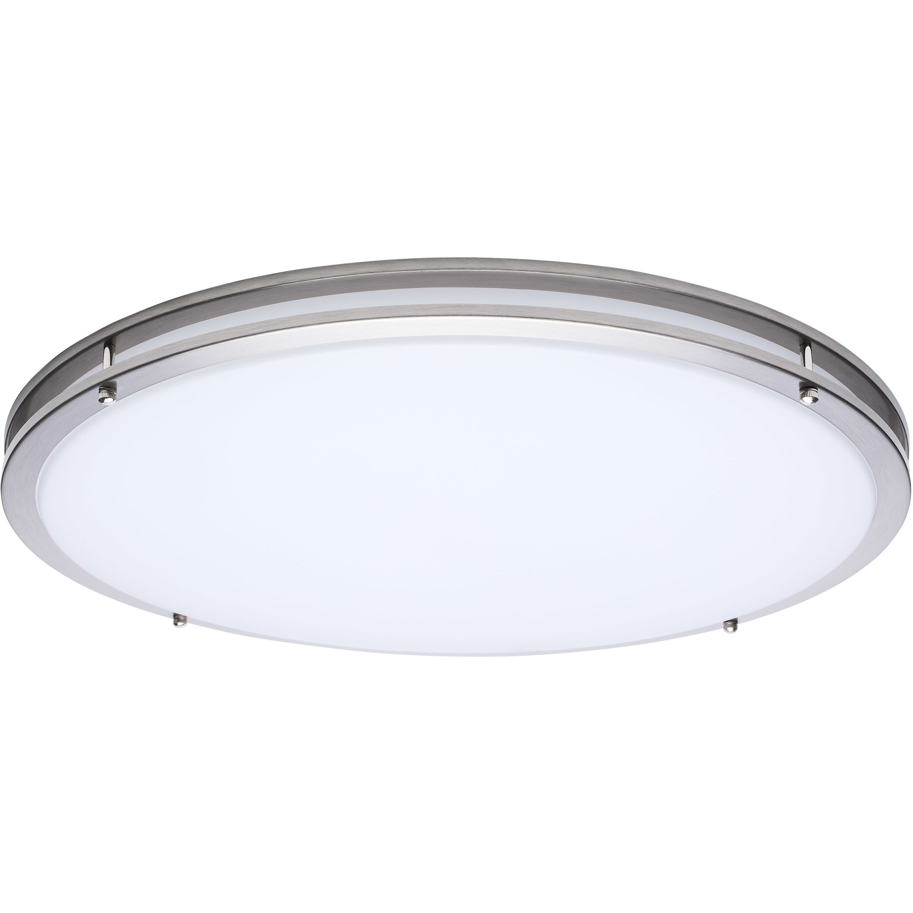 Glamour LED 23.62 inch Brushed Nickel Flush Mount Ceiling Light
