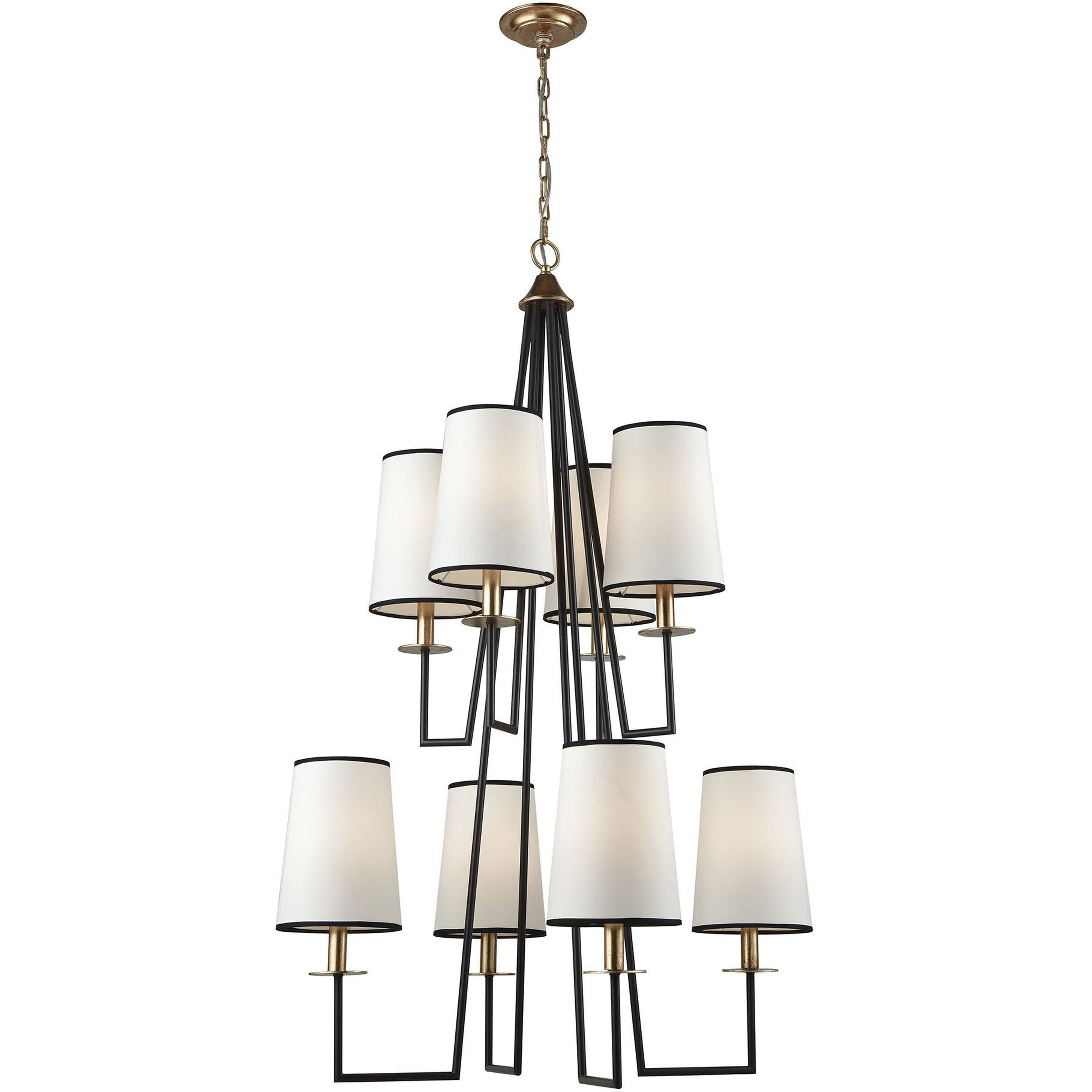 Nico 8 Light 30 inch Oil Rubbed Bronze Chandelier Ceiling Light