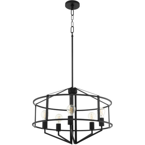 Tobin 5 Light 24 inch Matte Black Pendant Ceiling Light