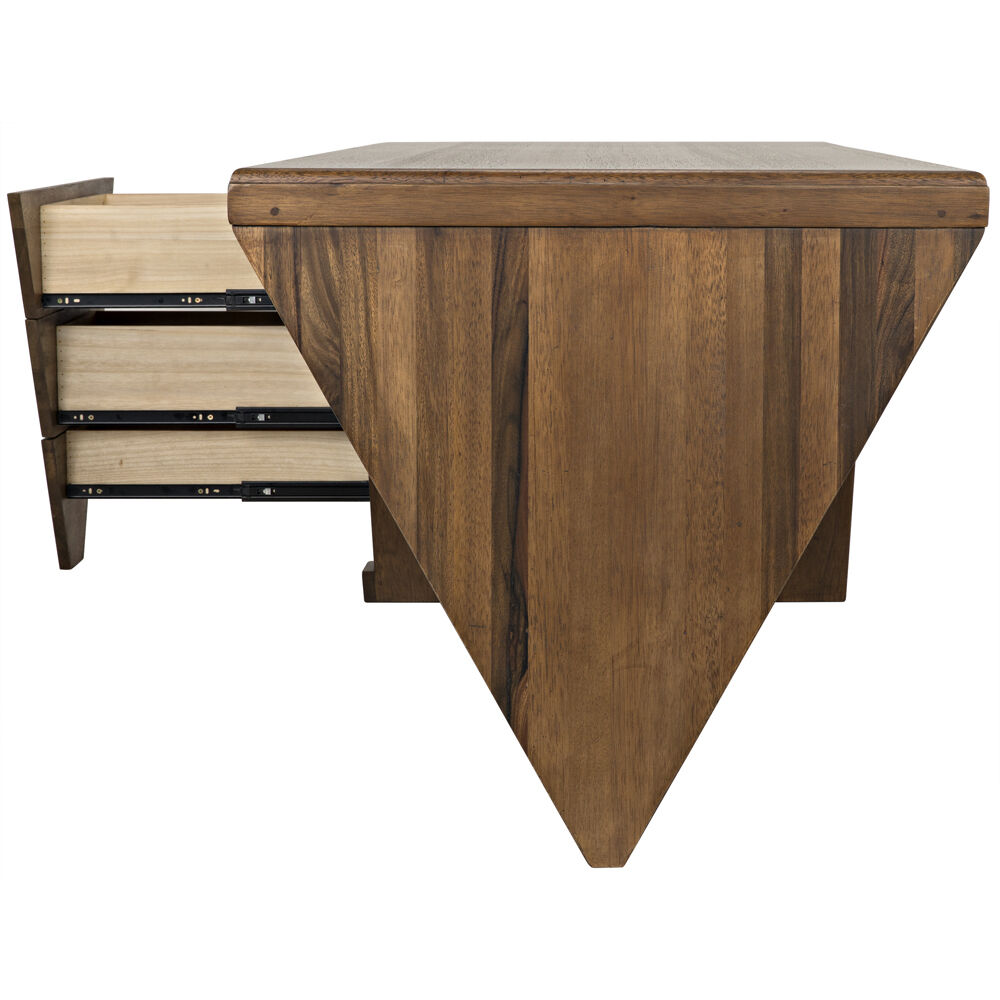 Tetramo 80 X 32 inch Dark Walnut Desk