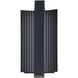 Jubilee LED 12.25 inch Matte Black Exterior Wall Sconce