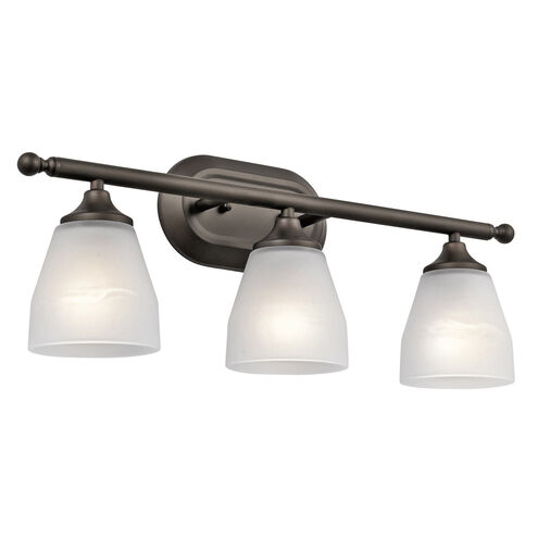 Ansonia 3 Light 23 inch Olde Bronze Wall Mt Bath 3 Arm Wall Light