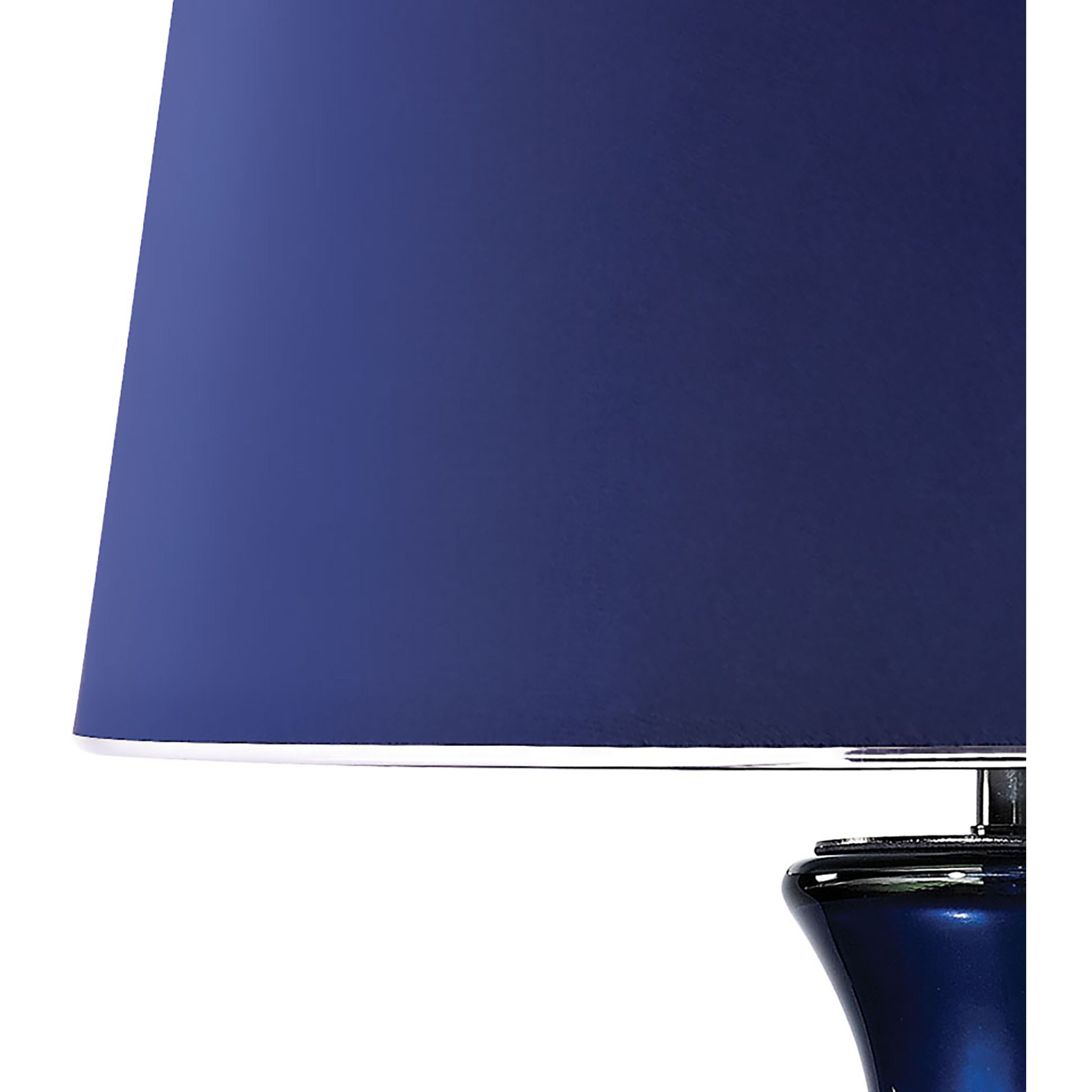 Helensburugh 34 inch 150 watt Navy with Black Nickel Table Lamp Portable Light