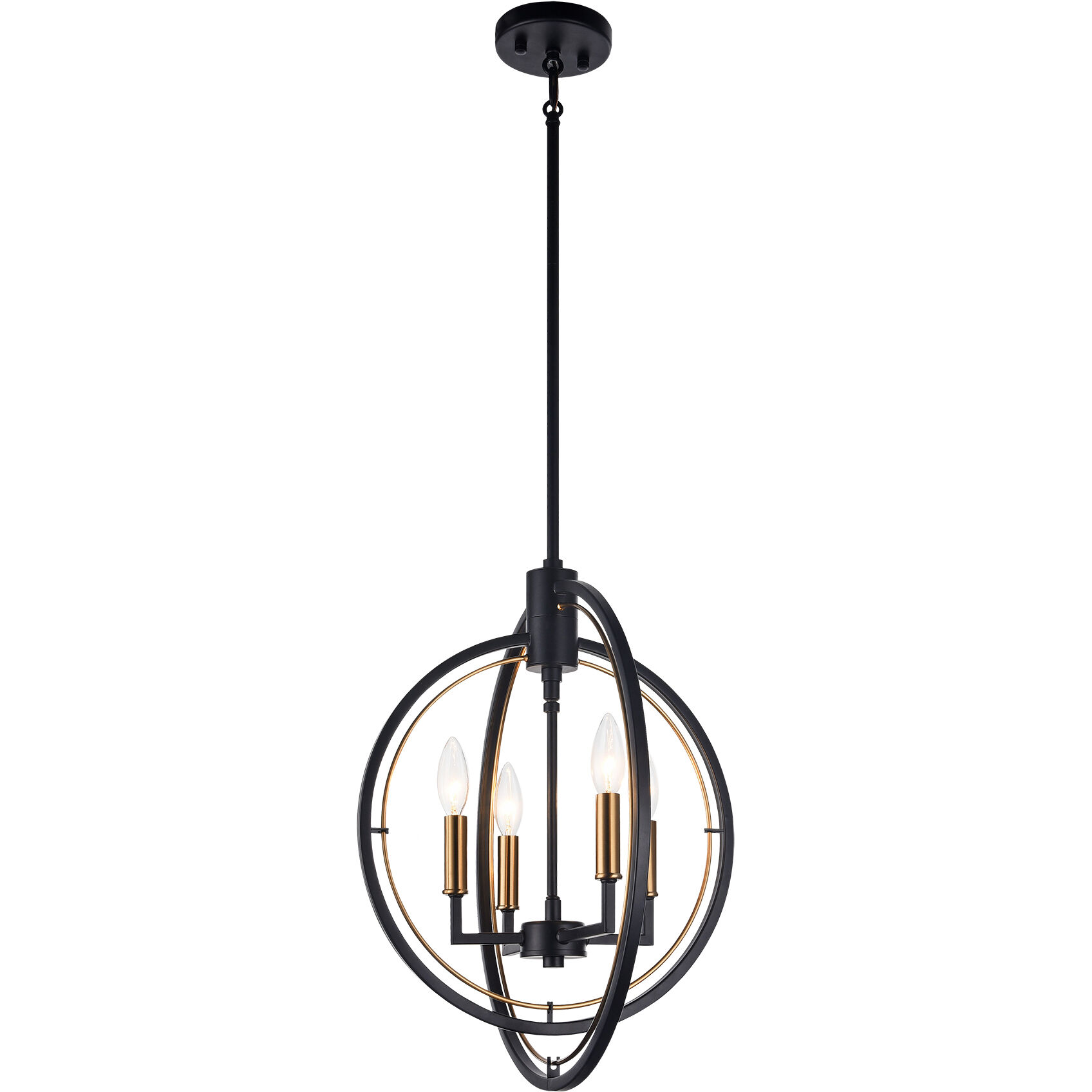 Odyssey 4 Light 18.38 inch Black Pendant Ceiling Light