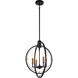Odyssey 4 Light 18.38 inch Black Pendant Ceiling Light
