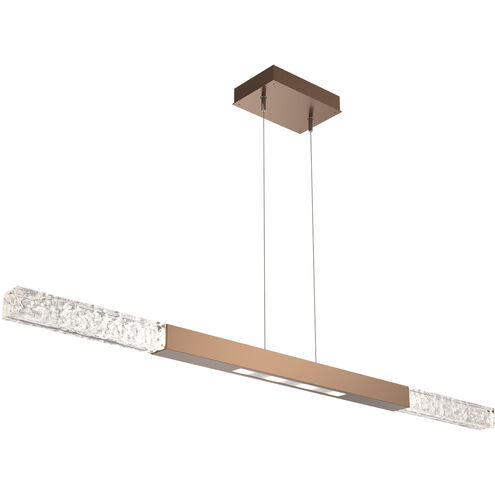 Axis LED 48.1 inch Novel Brass Linear Pendant Ceiling Light in 3000K LED, Single Small Moda