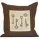 Locksley 20 X 5.5 inch Cream with Brown Accent Pillow