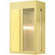 Lafayette 1 Light 14 inch Satin Brass Outdoor Wall Lantern