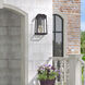Oslo 4 Light 26.25 inch Bronze with Antique Brass Candles Outdoor Wall Lantern