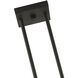 Cityview 3 Light 30 inch Black with Brushed Nickel Accents Linear Chandelier Ceiling Light