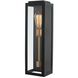 Ashland 1 Light 20 inch Matte Black with Sanded Gold Outdoor Wall Sconce