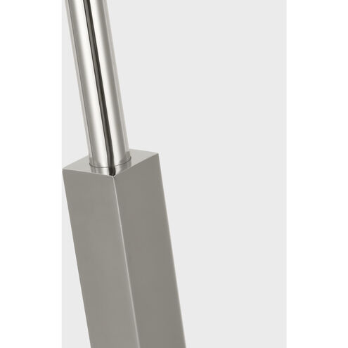 J. Randall Powers Hackney 52.25 inch 2.00 watt Polished Nickel Cordless Floor Lamp Portable Light
