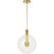 Sean Lavin Fues Line-Voltage Pendant Ceiling Light in Clear Glass