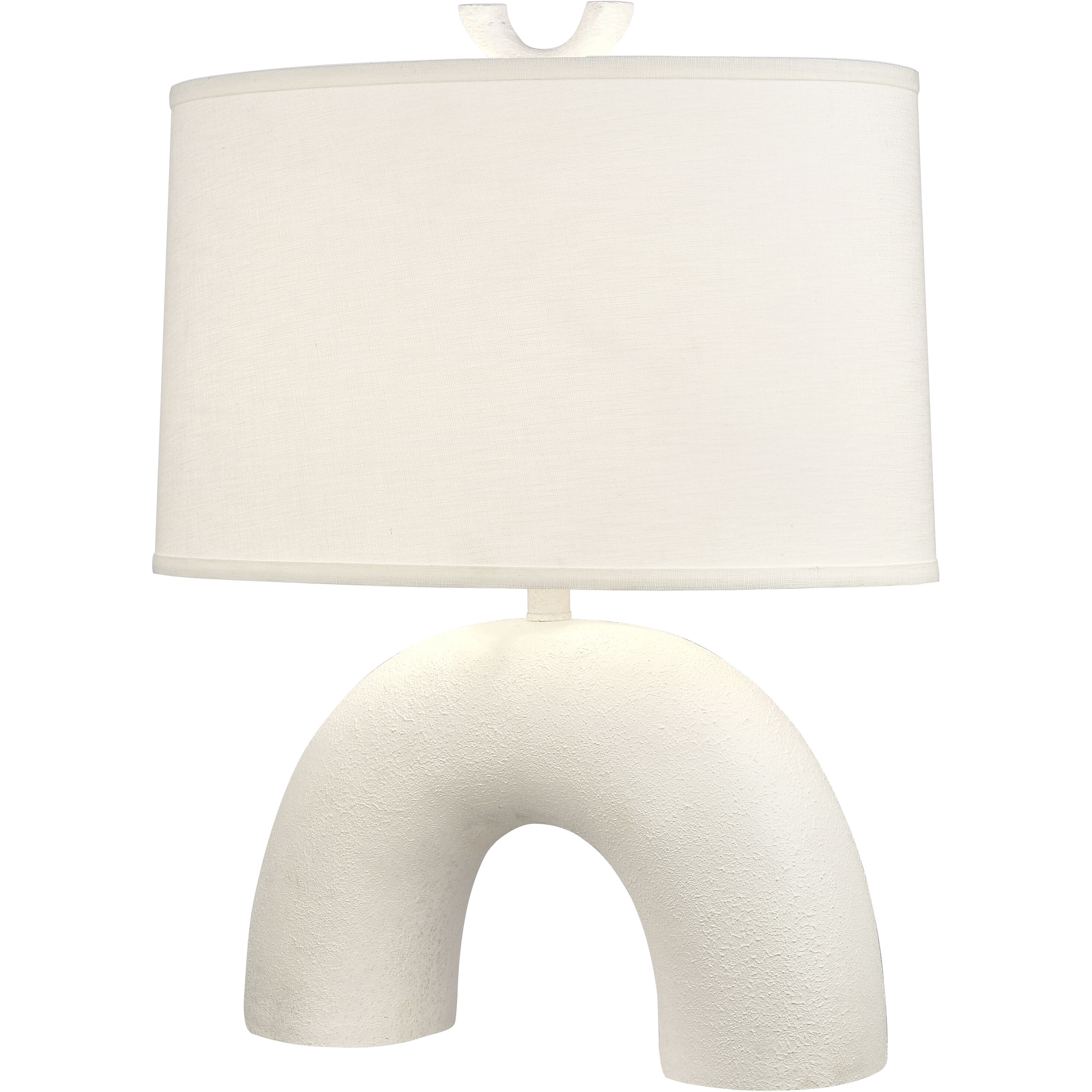 Flection 25 inch 150 watt Dry White Table Lamp Portable Light