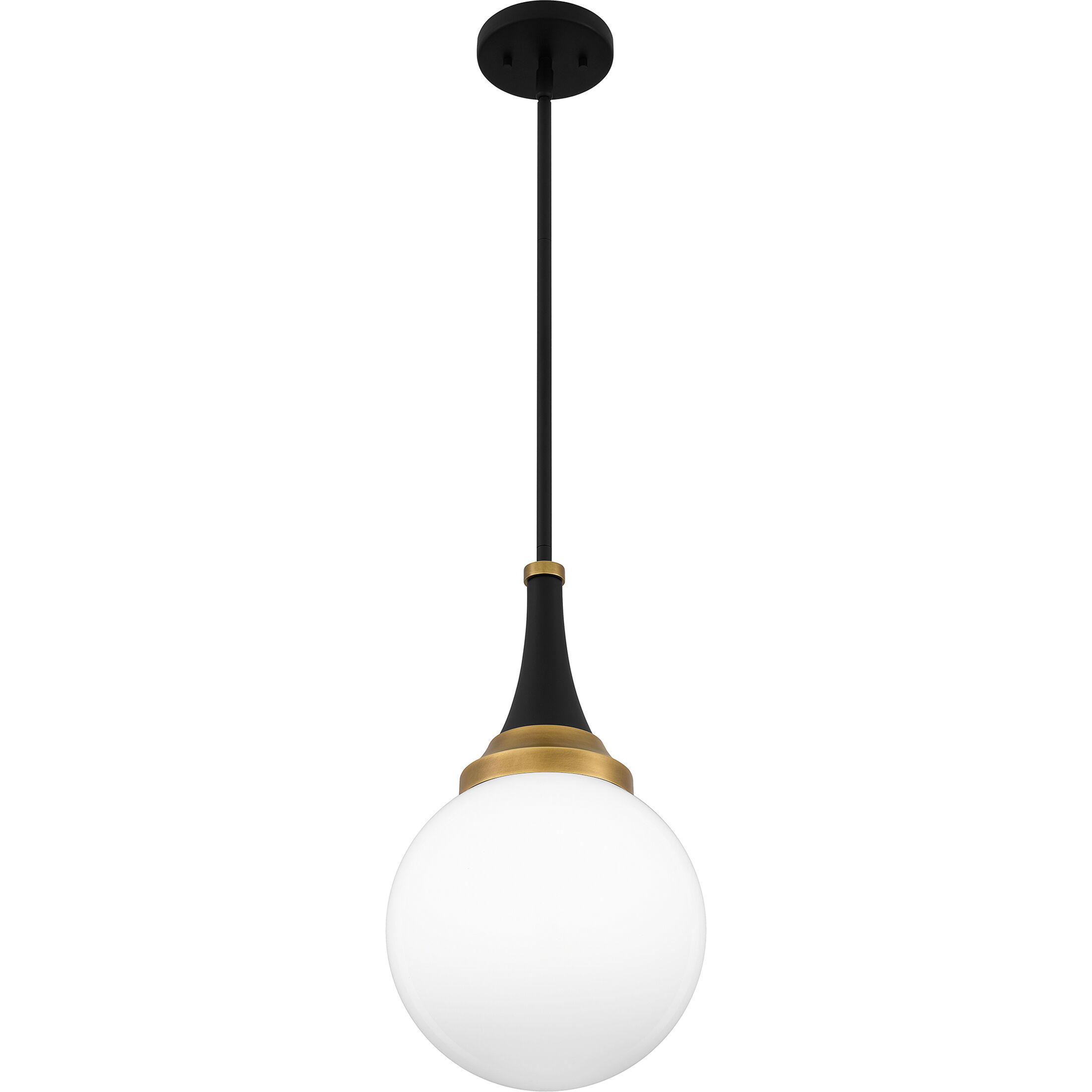 Arlo 1 Light 10 inch Matte Black Pendant Ceiling Light