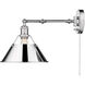 Orwell 1 Light 10 inch Chrome Articulating Wall Sconce Wall Light, Adjustable