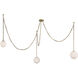Marbelle 3 Light 80.25 inch Legacy Brass Pendant Ceiling Light