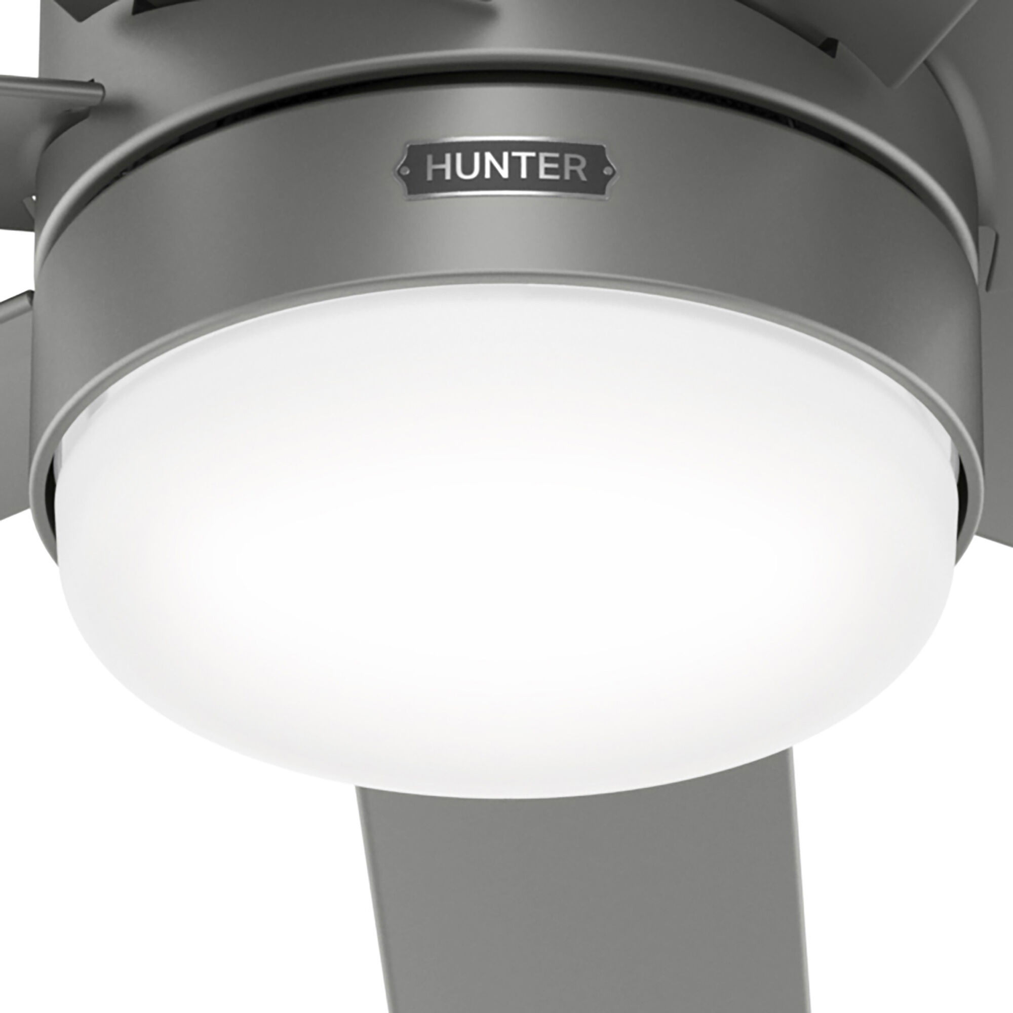 Brazos 52 inch Matte Silver Outdoor Ceiling Fan