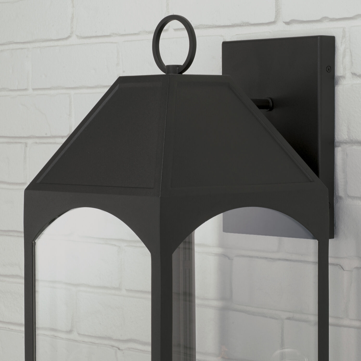 Burton 4 Light 26 inch Black Outdoor Wall Lantern