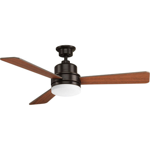 Boston 52 inch Antique Bronze with Medium Cherry/Classic Walnut Blades Ceiling Fan