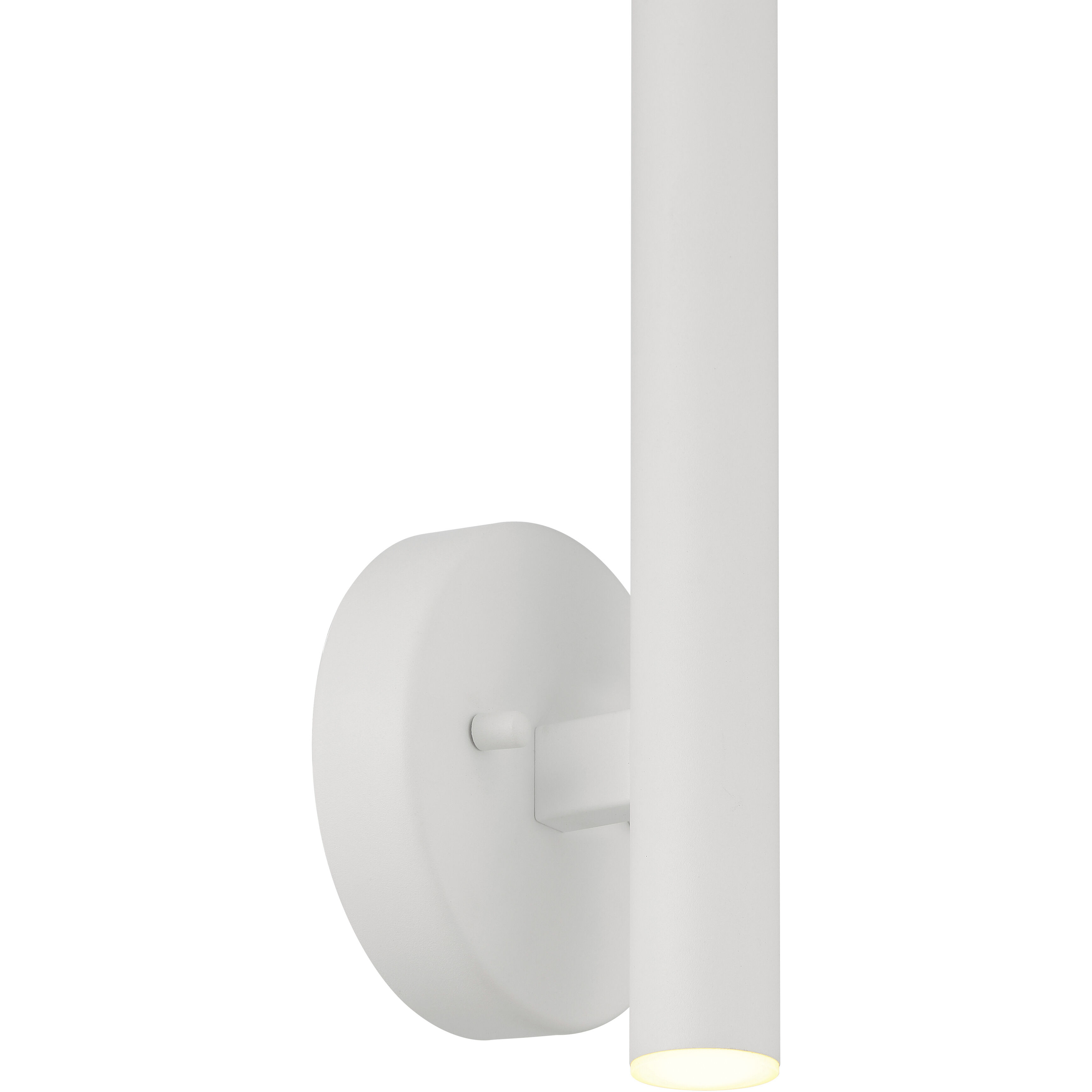 Pipeline 2 Light 1.25 inch Matte White ADA Wall Sconce Wall Light