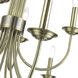 Estate 12 Light 36 inch Antique Brass 2-Tier Chandelier Ceiling Light