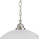 Classic Dome 1 Light 15 inch Brushed Nickel Pendant Ceiling Light