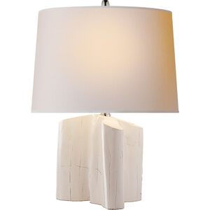 Thomas O'Brien Carmel 19.25 inch 75.00 watt Plaster White Table Lamp Portable Light in Natural Paper