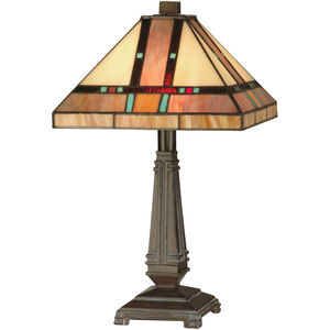 Evelyn 16 inch 60.00 watt Mica Bronze Table Lamp Portable Light