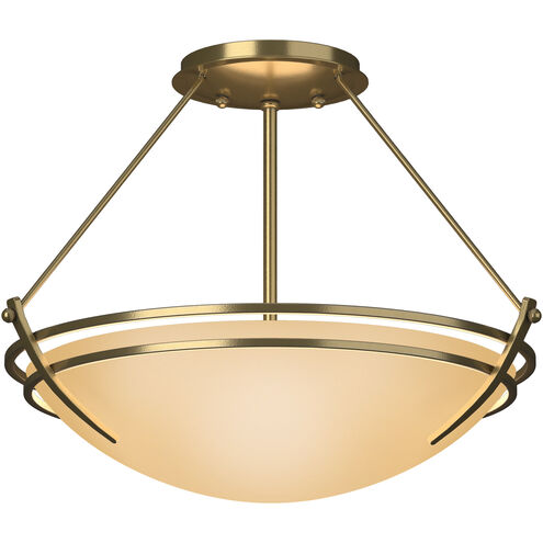 Presidio Tryne 2 Light 16.4 inch Modern Brass Semi-Flush Ceiling Light in Sand
