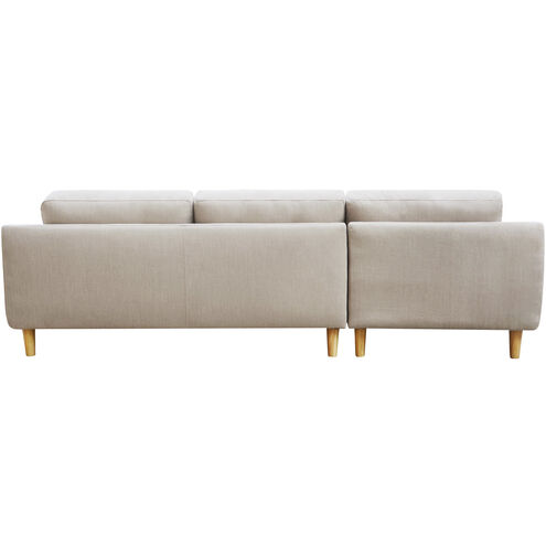 Corey Beige Sectional in Right, Right