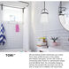 Tori LED 11.5 inch Black Pendant Ceiling Light