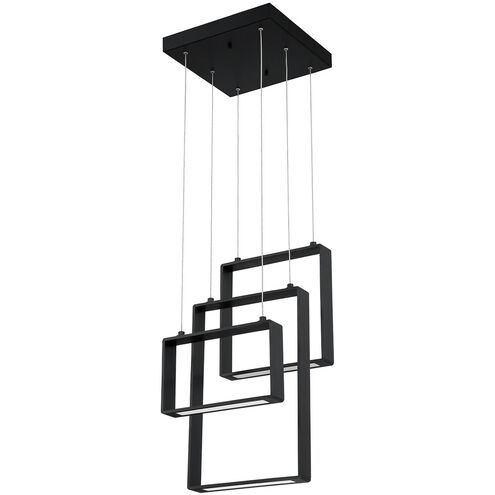 Quadron LED 12.5 inch Black Pendant Ceiling Light