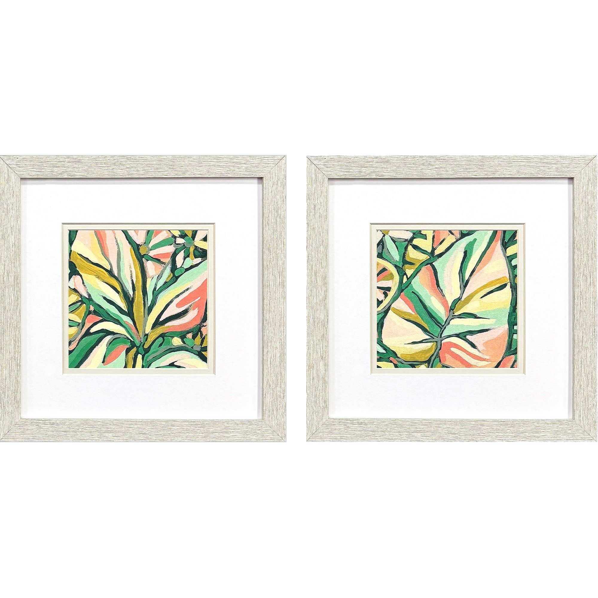 Candy Tropicals Pink and Green and Multi Framed Art, Propac