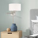 Allison 24 inch 100.00 watt Brushed Nickel Swing Arm Wall Lamp Wall Light