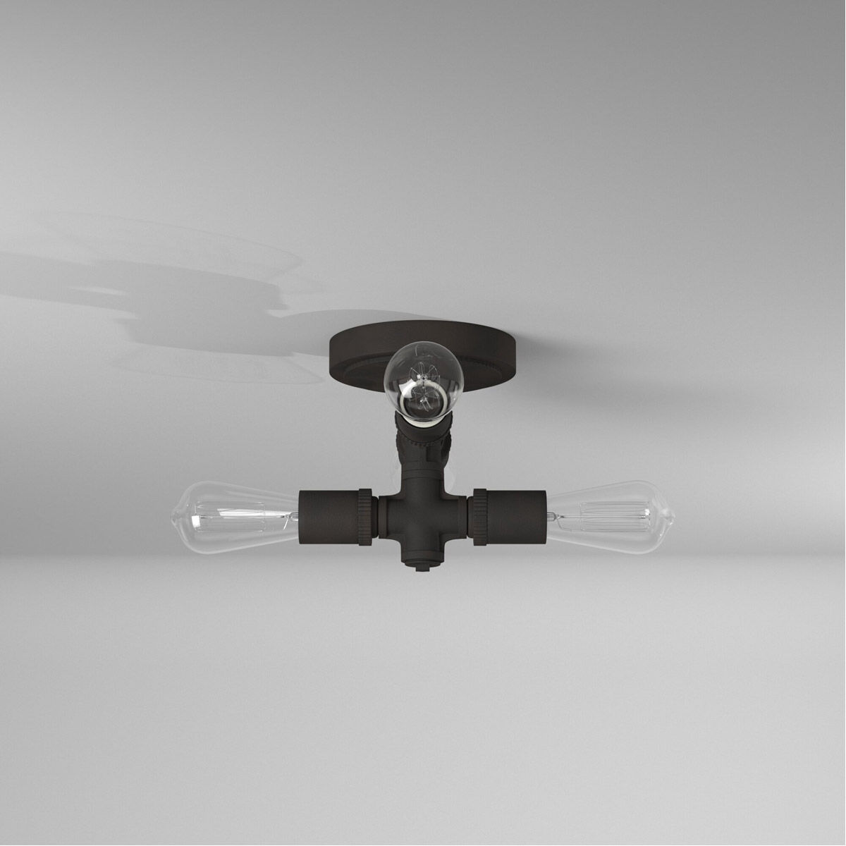 Wymer 4 Light 6.26 inch Matte Bronze Flush Mount Ceiling Light