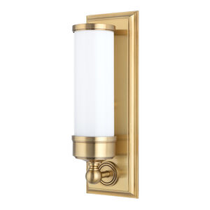 Everett 1 Light 5 inch Aged Brass Bath And Vanity Wall Light 