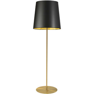 Transitional 68.5 inch 100.00 watt Aged Brass Decorative Floor Lamp Portable Light in Black/Gold Jewel Tone