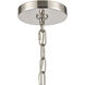 Abaca 3 Light 20 inch Polished Nickel Chandelier Ceiling Light