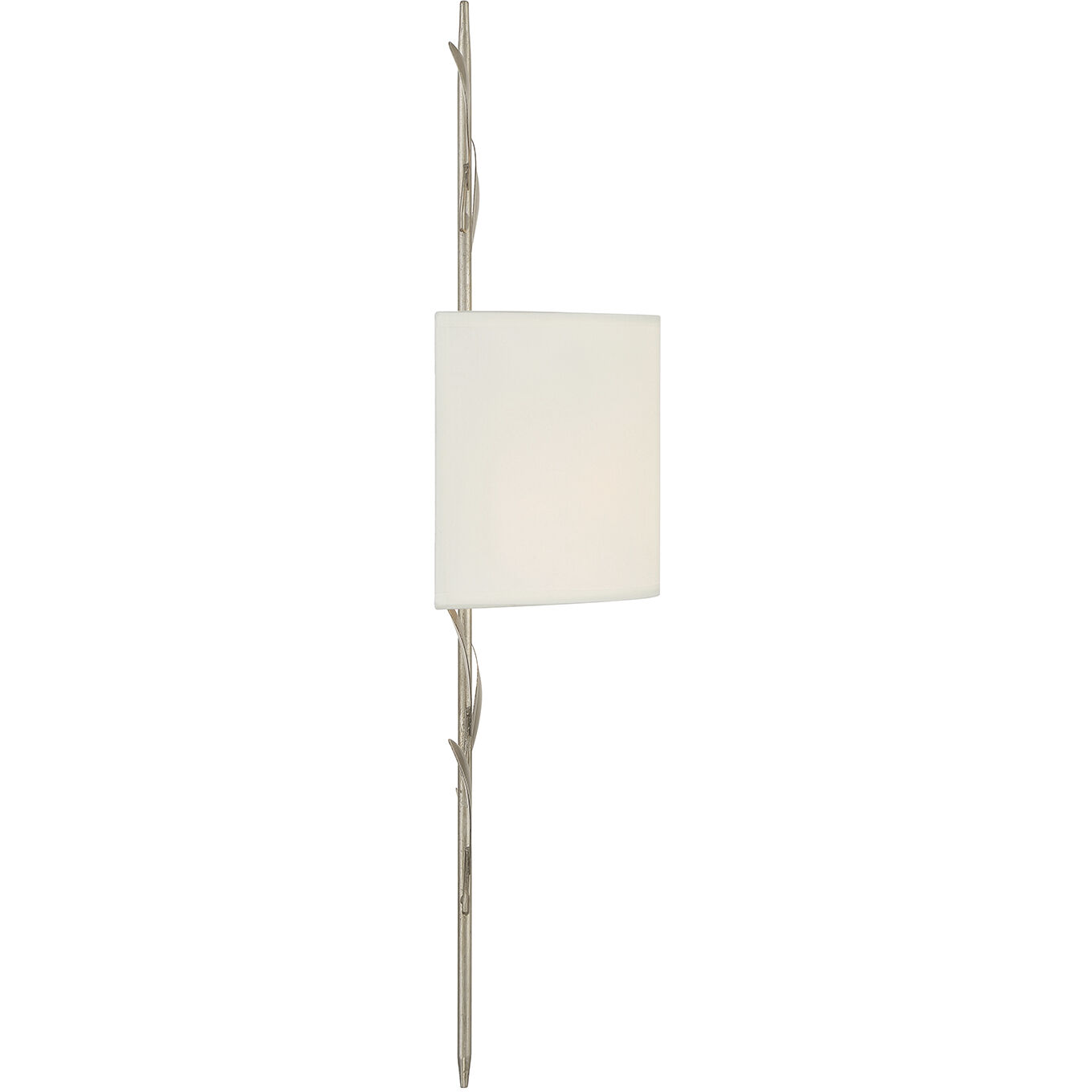Broche Sconce Wall Light in Antique Silver
