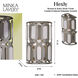 Hexly 1 Light 8 inch Bronze and Sultry Silver Wall Sconce Wall Light