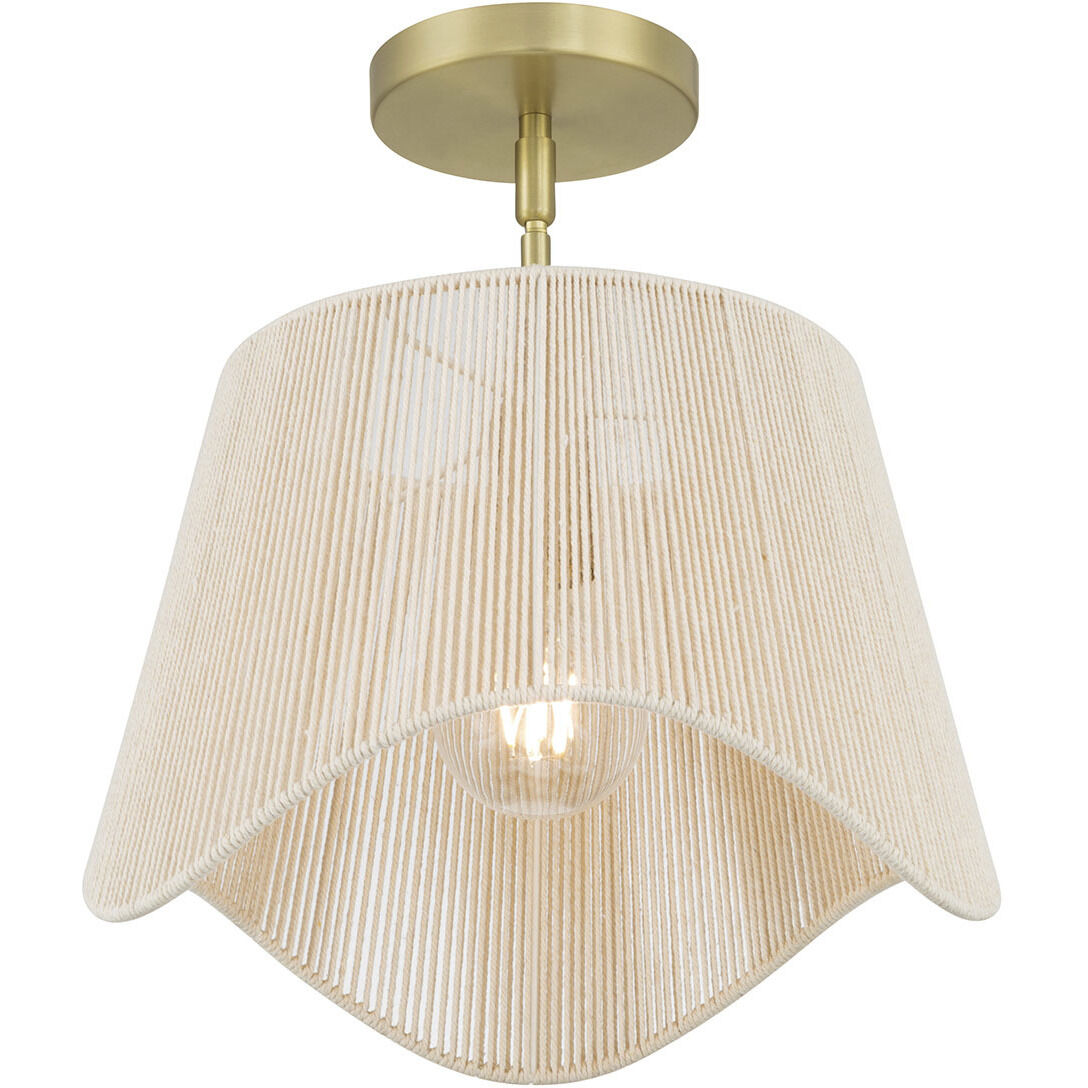Tulara 1 Light 13 inch Vintage Brass Pendant Ceiling Light