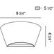 Ontario LED 5 inch Marine Grey Outdoor Wall Mount