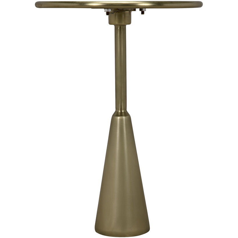 Hiro 24 X 17 inch Antique Brass Side Table