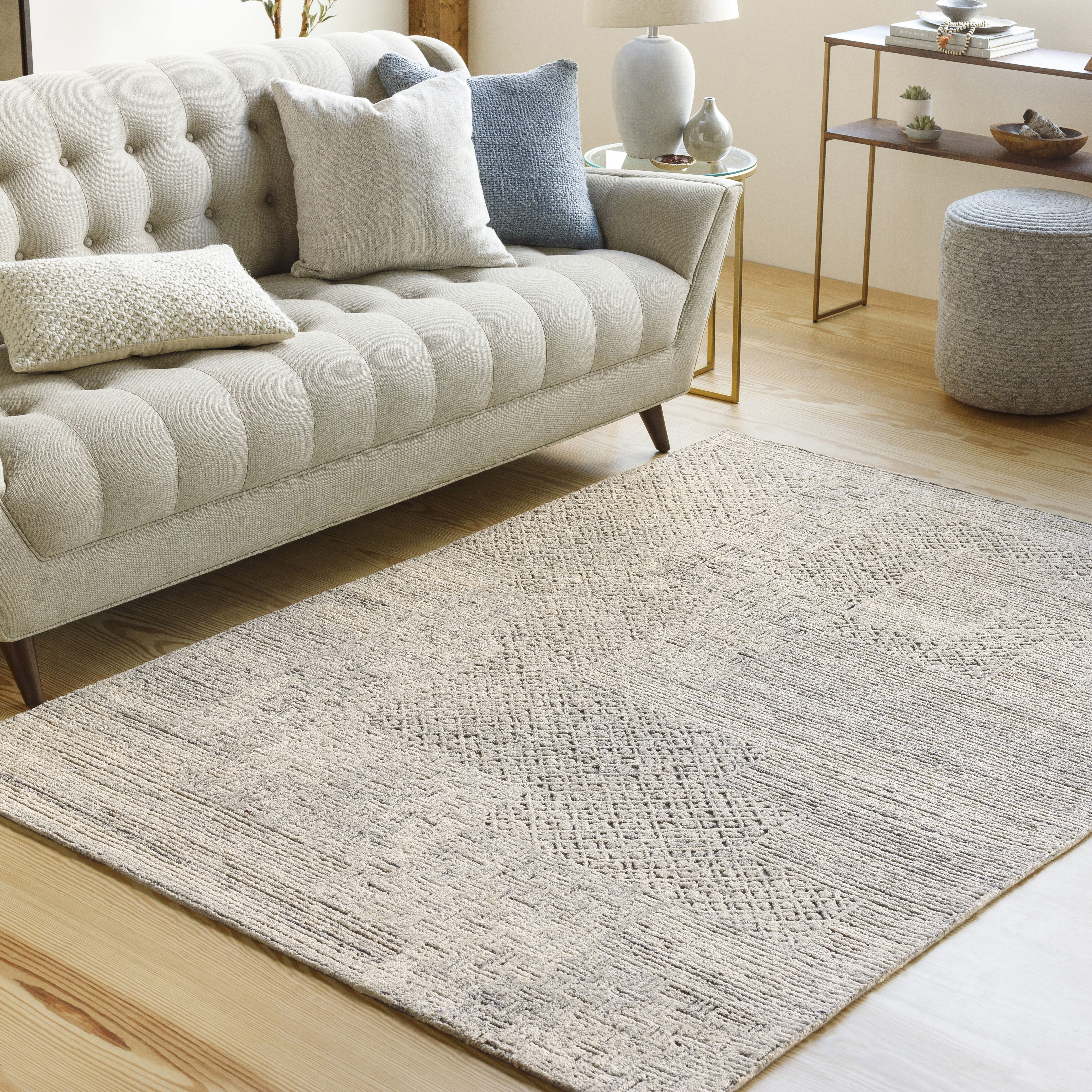 Rosario 36 X 24 inch Charcoal Rug in 2 x 3, Rectangle