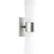 Zura 2 Light 5 inch Brushed Nickel Bath Vanity Wall Light, Design Series